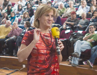 Gemma Nierga, en una altra emissió que va fer des de la Universitat.
